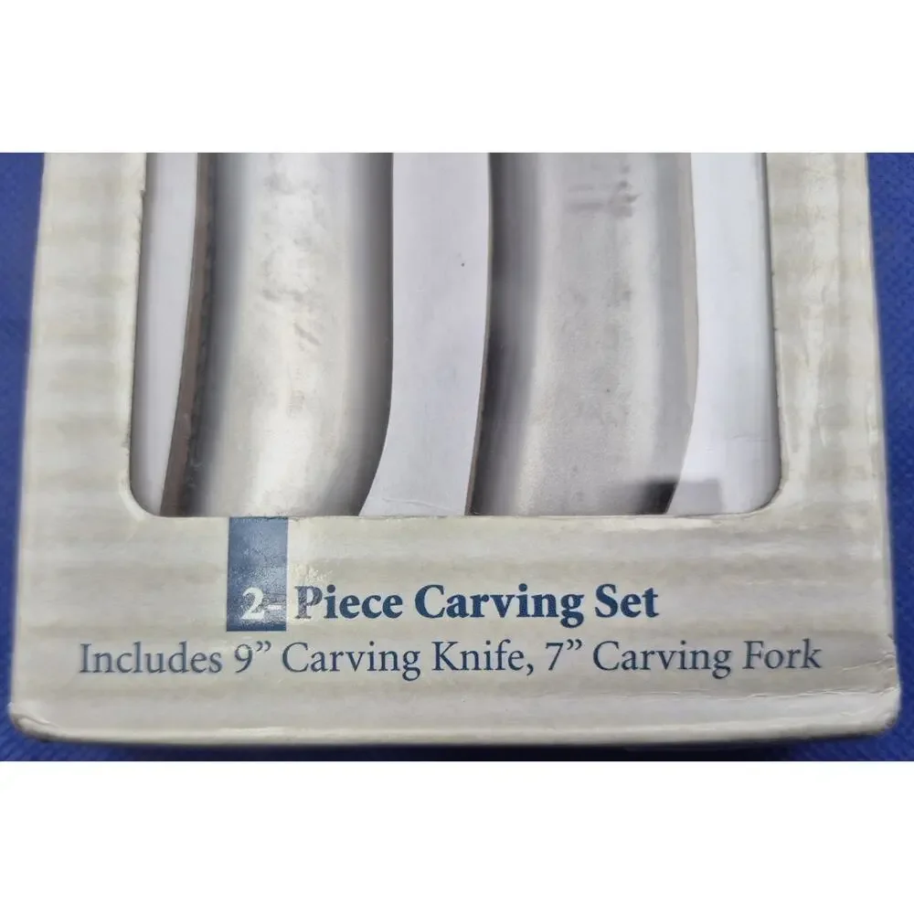 Oneida Two-Piece Carving Set Fine 18/10 Stainless Steel NEW